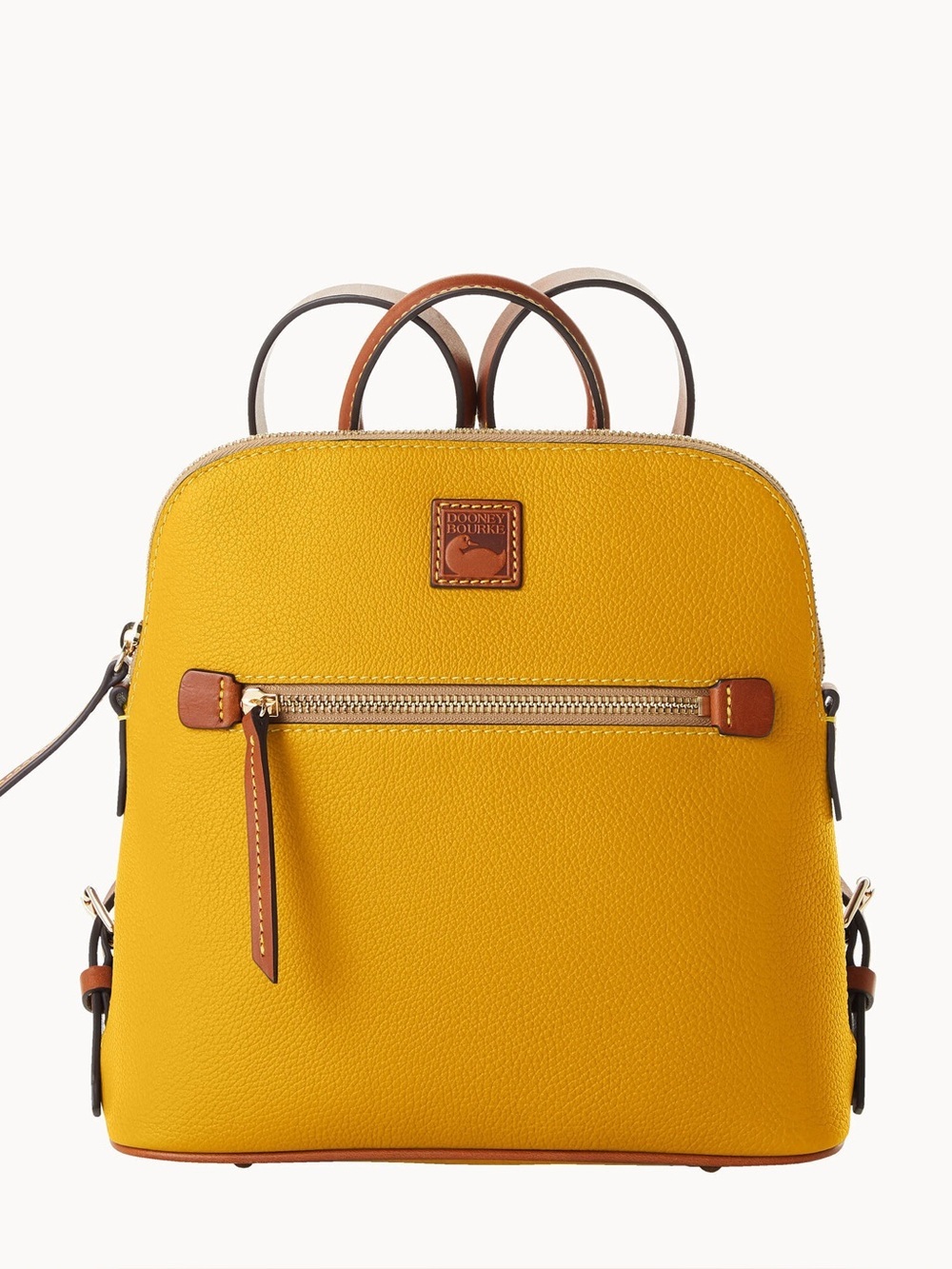 New w tags Dooney - Bourke Mustard Pebbled Leather Backpack